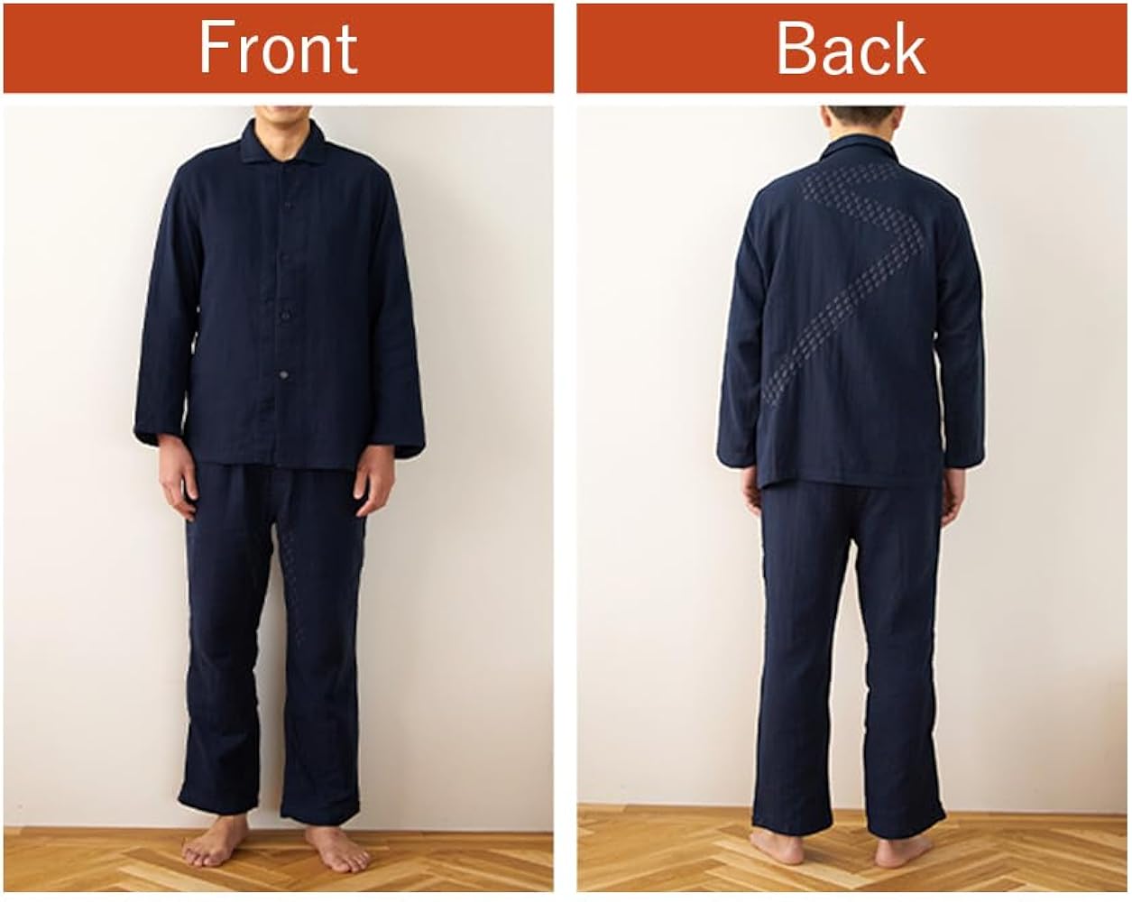 Amazon | [リライブシャツ] リライブパジャマ メンズセット LL(身長170